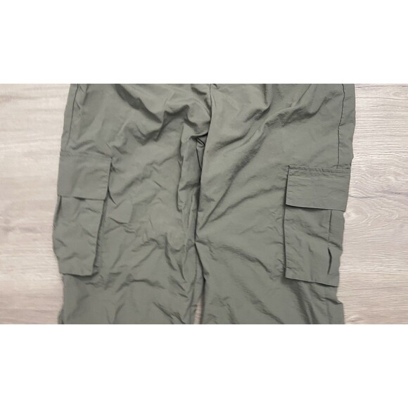 WILO THE LABEL Womens Pants Olive Green Parachute Cargo Jogger Athleisure medium - Picture 3 of 8
